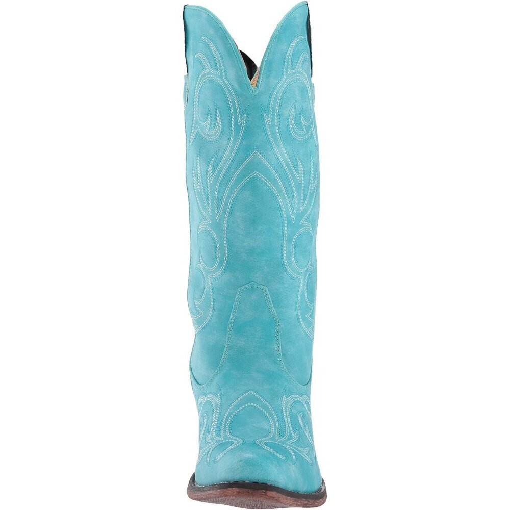 ✨ ROPER Casual Boots Women Blue Riley Round Toe Mid Calf Low Heel 1-2 - Picture 2 of 9